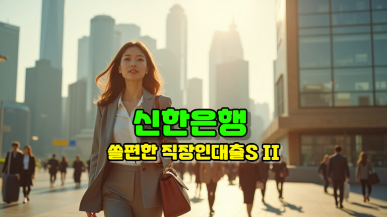 신한은행 쏠편한 직장인대출S II
