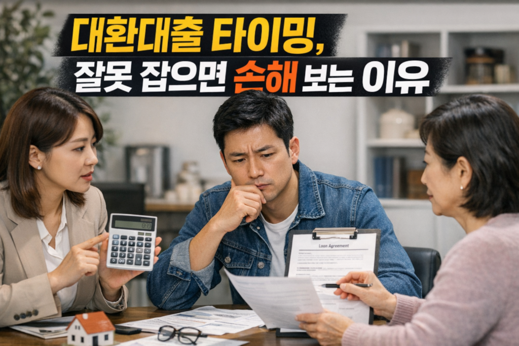 대환대출 타이밍, 잘못 잡으면 손해 보는 이유