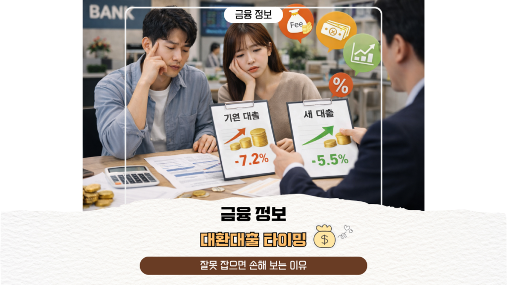 대환대출 타이밍, 잘못 잡으면 손해 보는 이유