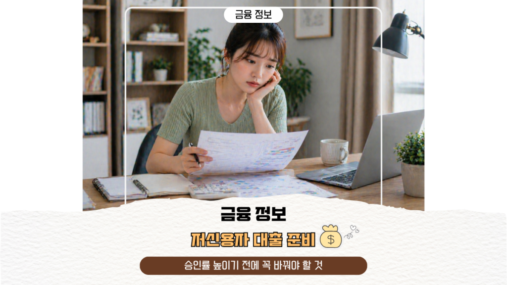 저신용자 대출 준비, 승인률 높이기 전에 꼭 바꿔야 할 것