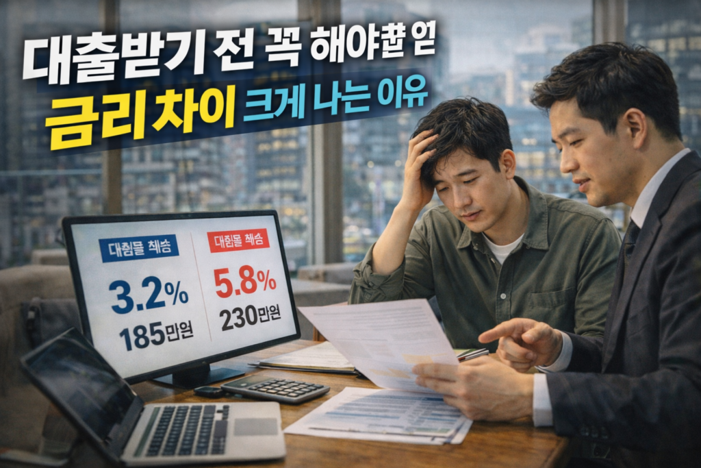 대출받기 전 꼭 해야 할 일, 금리 차이 크게 나는 이유