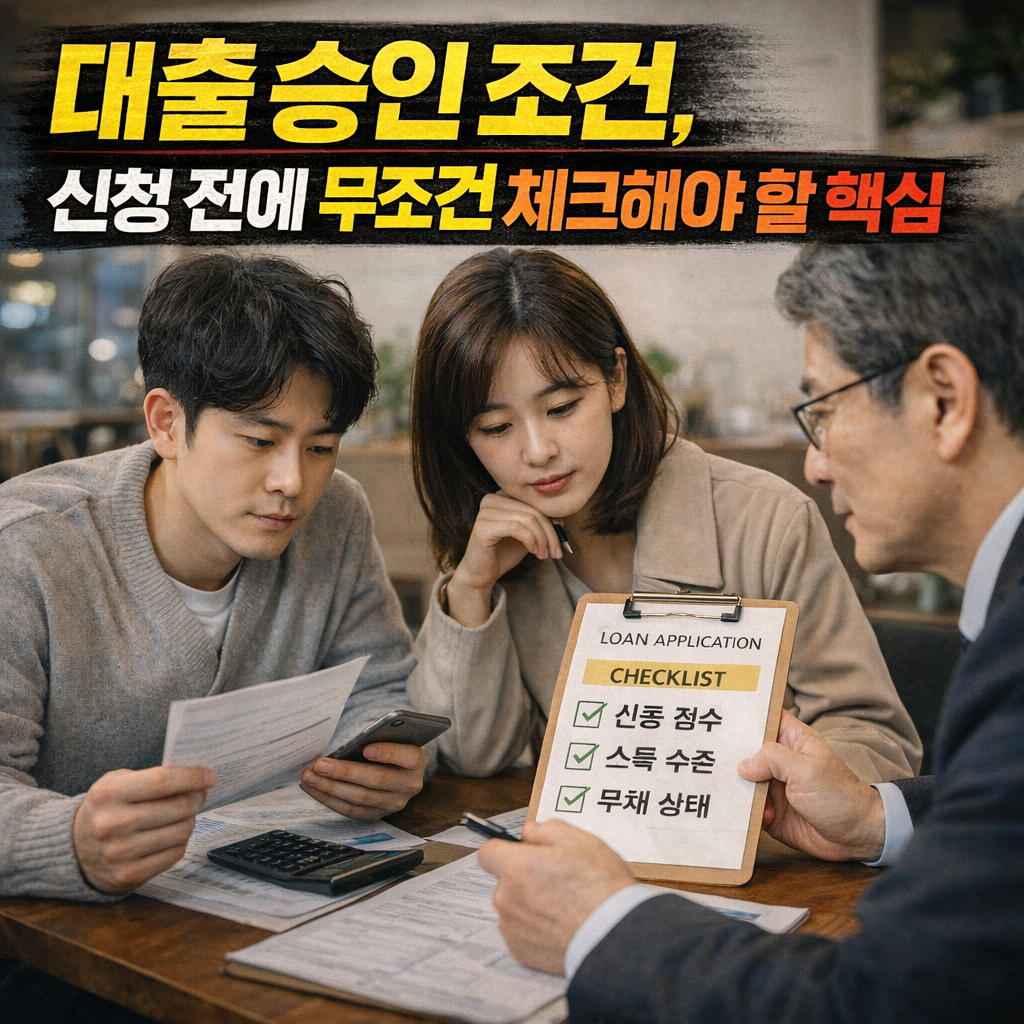 대출 승인 조건, 신청 전에 무조건 체크해야 할 핵심