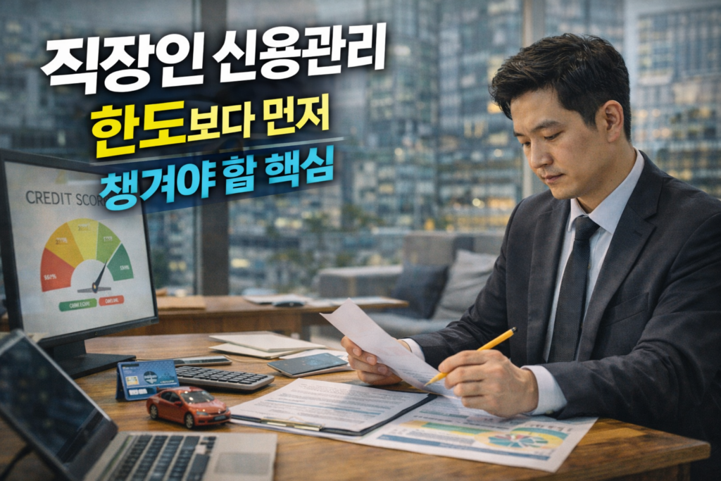 직장인 신용관리, 한도보다 먼저 챙겨야 할 핵심