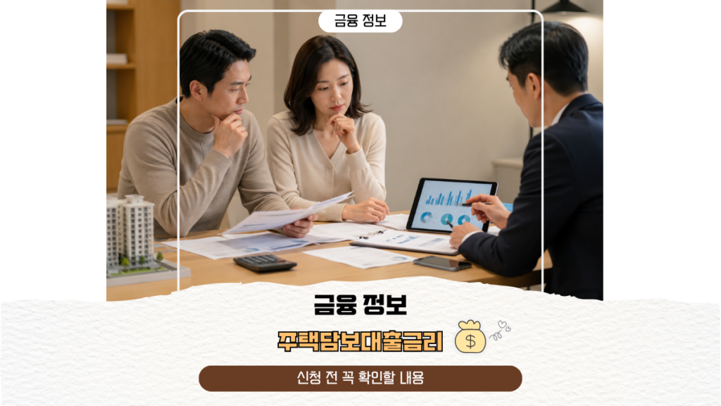 주택담보대출금리, 고정금리·변동금리 선택 기준