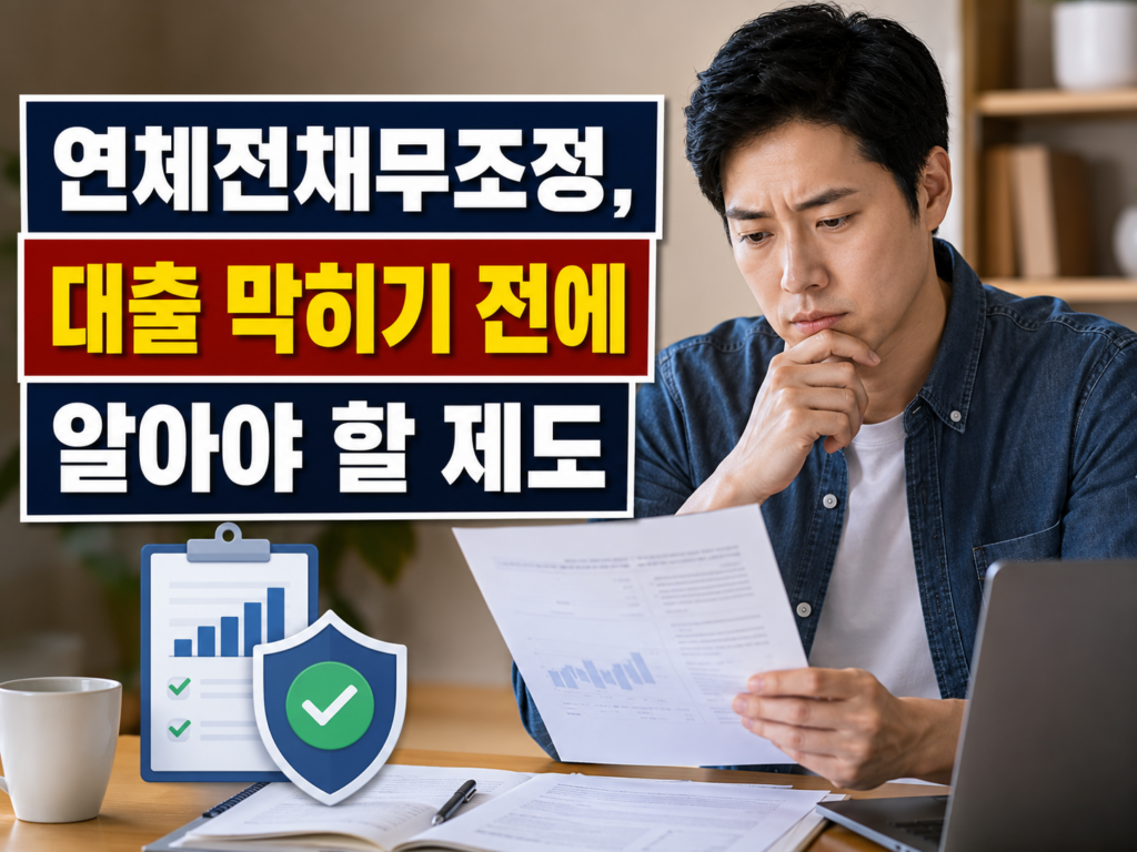연체전채무조정, 대출 막히기 전에 알아야 할 제도