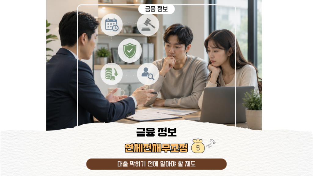 연체전채무조정, 대출 막히기 전에 알아야 할 제도